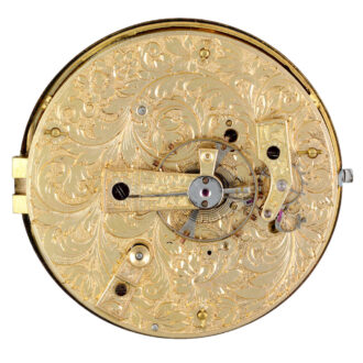 A French pearl set gold and polychrome enamel watch circa 1790