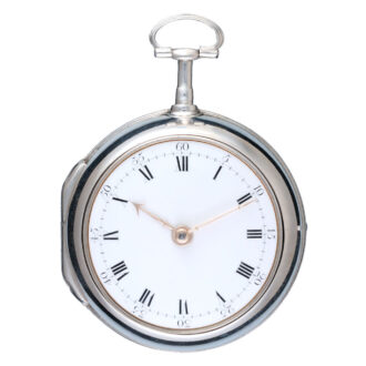 A Scottish cylinder pocket watch in silver pair cases Circa 1792 A Scottish cylinder pocket watch in silver pair cases Circa 1792