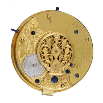 A English doctors dial verge watch in silver pair cases Circa 1793 A English doctors dial verge watch in silver pair cases Circa 1793