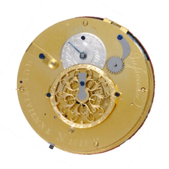 French verge with day and date calendar in a gold case Circa 1795