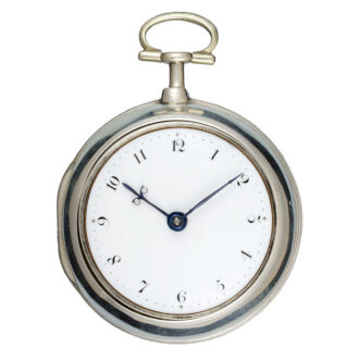 A English verge pocket watch in silver pair cases Circa 1797