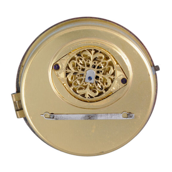 A large verge watch in a decorative gilt consular case Circa 1800 A large verge watch in a decorative gilt consular case Circa 1800