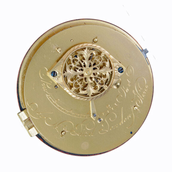 A large verge pocket watch in a silver consular case Circa 1800 A large verge pocket watch in a silver consular case Circa 1800