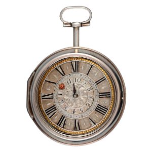 Early English single handed verge watch with alarm Circa 1695