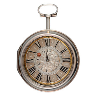 Early English single handed verge watch with alarm Circa 1695