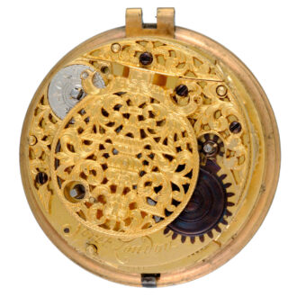 Early English single handed verge watch with alarm Circa 1695