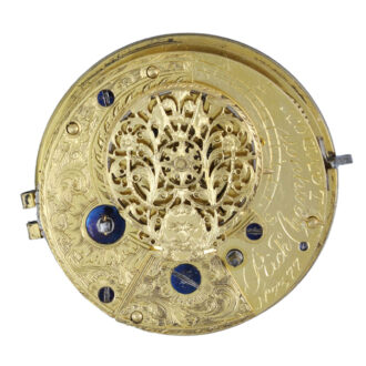 An English verge with Masonic dial in silver pair cases circa 1801 An English verge with Masonic dial in silver pair cases circa 1801