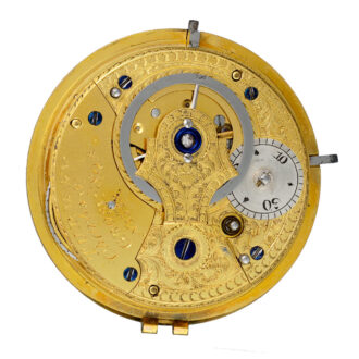 An English ruby cylinder pocket watch in gold pair cases Circa 1802