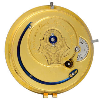 An English ruby cylinder pocket watch in gold pair cases Circa 1802
