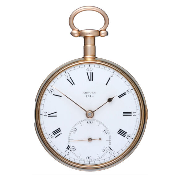 Gold English chronometer converted to lever by Arnold Circa 1807