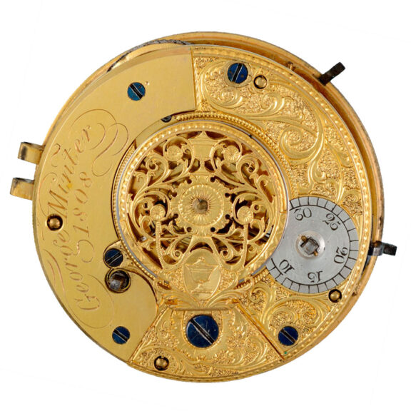 English doctors dial verge signed for the original owner Circa 1809 English doctors dial verge signed for the original owner Circa 1809