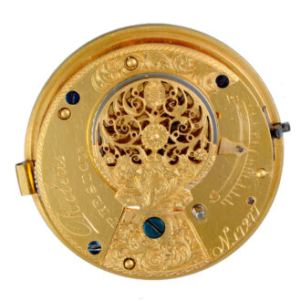English verge automaton with polychrome enamel dial Circa 1809