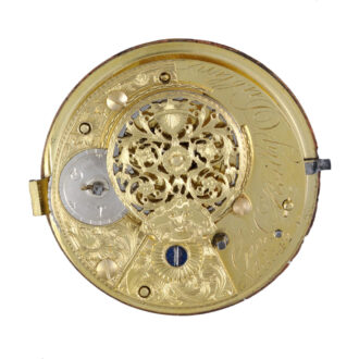 An Irish made verge pocket watch in silver pair cases Circa 1809