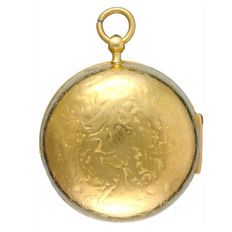French single handed oignon with cartouche dial Circa 1695