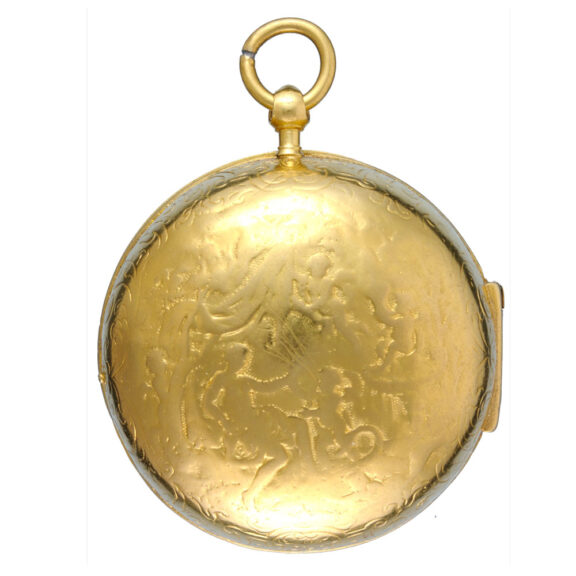French single handed oignon with cartouche dial Circa 1695 French single handed oignon with cartouche dial Circa 1695
