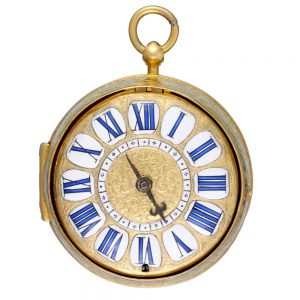 French single handed oignon with cartouche dial Circa 1695
