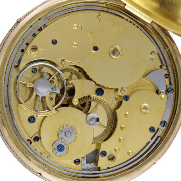 Quarter repeating musical cylinder in a gold case Circa 1810 Quarter repeating musical cylinder in a gold case Circa 1810