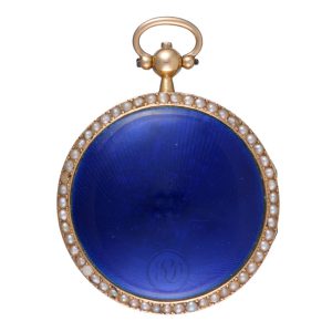 An French verge with pearls and matching chatelaine circa 1810