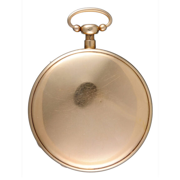 An quarter repeating French verge in a gold case Circa 1810 An quarter repeating French verge in a gold case Circa 1810
