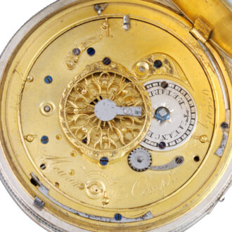 A French quarter repeating verge pocket watch Circa 1810