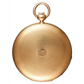 A Swiss quarter repeatinr in a gold full hunter case Circa 1810