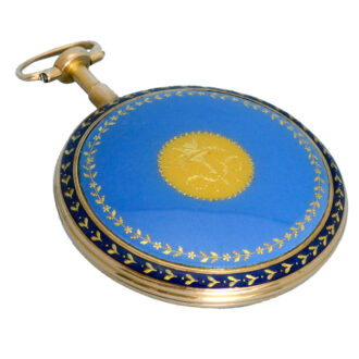 An English lever in a gold and enamel consular case Circa 1810