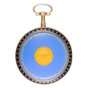 An English lever in a gold and enamel consular case Circa 1810
