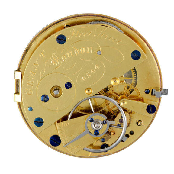 An English lever in a gold and enamel consular case Circa 1810 An English lever in a gold and enamel consular case Circa 1810