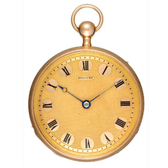 A gold Swiss quarter repeating musical watch Circa 1810