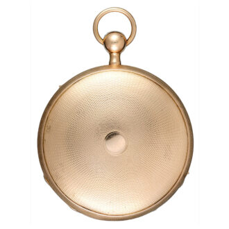 A gold Swiss quarter repeating musical watch Circa 1810