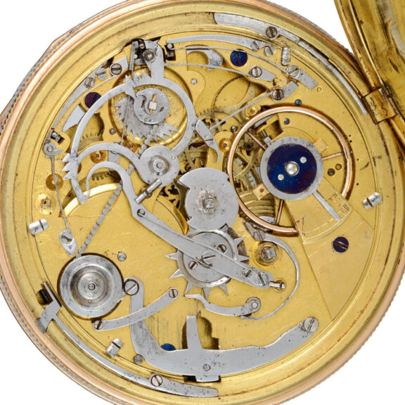 An unusual Swiss quarter repeating verge automaton Circa 1810 An unusual Swiss quarter repeating verge automaton Circa 1810