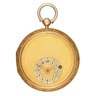 A Swiss verge in a three colour gold consular case Circa 1810 A Swiss verge in a three colour gold consular case Circa 1810
