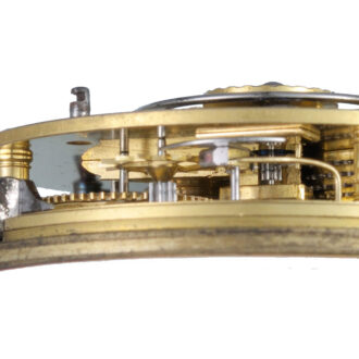 An English rack lever in engraved silver pair cases Circa 1814
