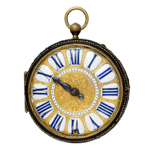 French mock pendulum oignon with pique decorated case Circa 1695