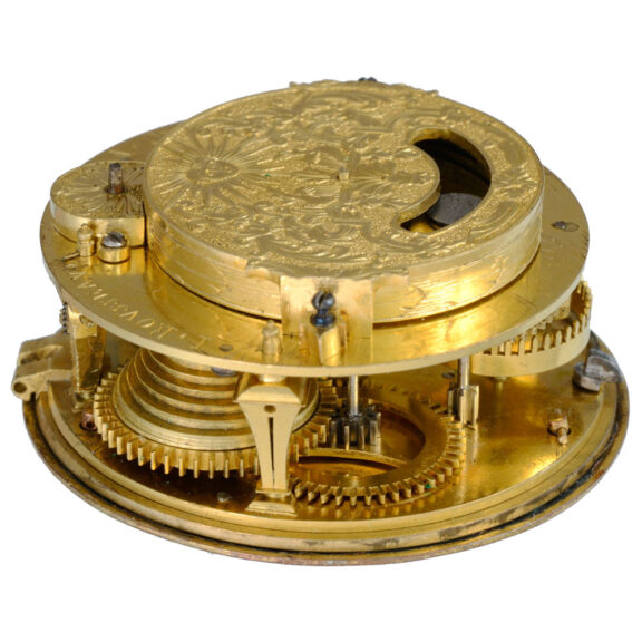 French mock pendulum oignon with pique decorated case Circa 1695 French mock pendulum oignon with pique decorated case Circa 1695