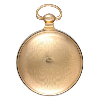 An English duplex pocket watch in a gold case Circa 1814