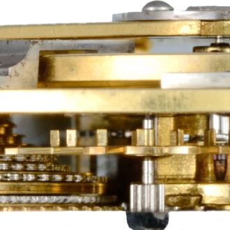 An English duplex pocket watch in a gold case Circa 1814