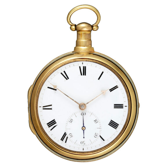 An English Tic Tac escapement gilt pair cased watch Circa 1815
