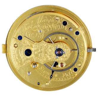 An English Tic Tac escapement gilt pair cased watch Circa 1815