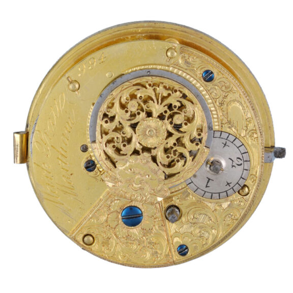 An English verge pocket watch in silver pair cases Circa 1817 An English verge pocket watch in silver pair cases Circa 1817