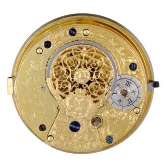 An English verge pocket watch in silver pair cases Circa 1819