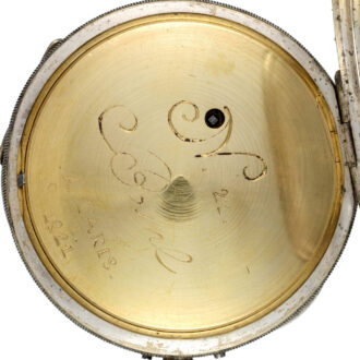A silver French quarter repeating verge automaton Circa 1820