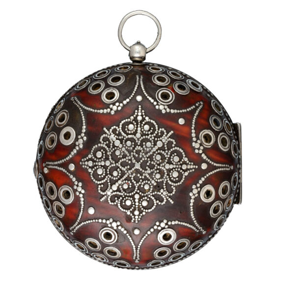 Alarm watch with calender and tortoiseshell pair cases Circa 1695 Alarm watch with calender and tortoiseshell pair cases Circa 1695