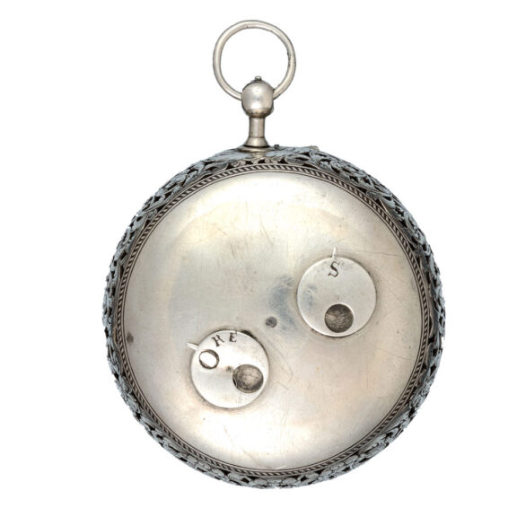 Alarm watch with calender and tortoiseshell pair cases Circa 1695 Alarm watch with calender and tortoiseshell pair cases Circa 1695