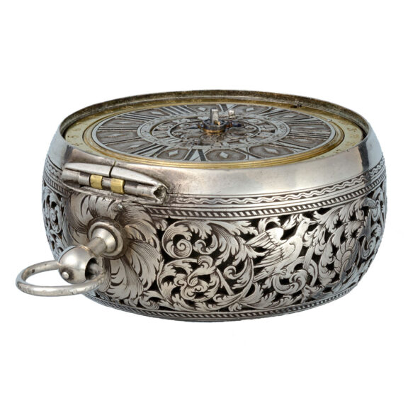 Alarm watch with calender and tortoiseshell pair cases Circa 1695 Alarm watch with calender and tortoiseshell pair cases Circa 1695