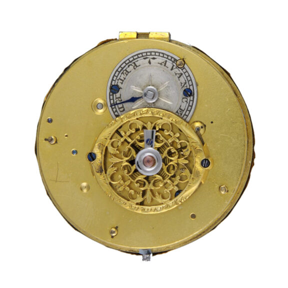 A Swiss verge in an unusual three colour gold case Circa 1820 A Swiss verge in an unusual three colour gold case Circa 1820