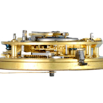 An English cylinder in a silver open face case Circa 1820