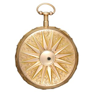 A French verge quarter repeating on three gongs Circa 1820