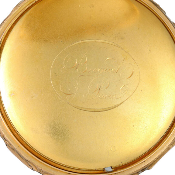 A French verge quarter repeating on three gongs Circa 1820 A French verge quarter repeating on three gongs Circa 1820