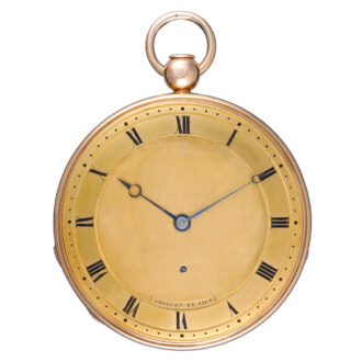 A gold quarter repeating ruby cylinder by Breguet Circa 1821